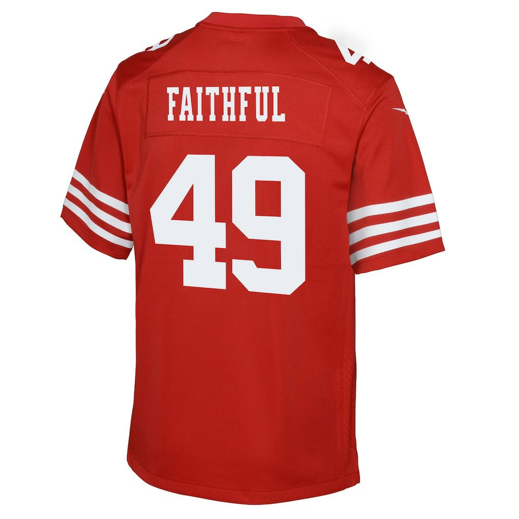San Francisco 49ers Nike The Faithful  Youth Team Game Jersey