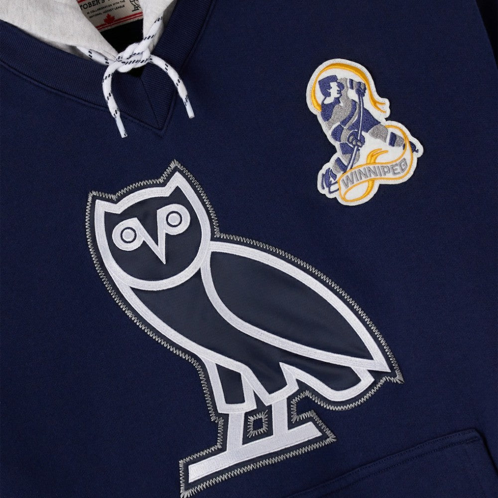Winnipeg Jets OVO x NHL Fleece Hoodie Outlet