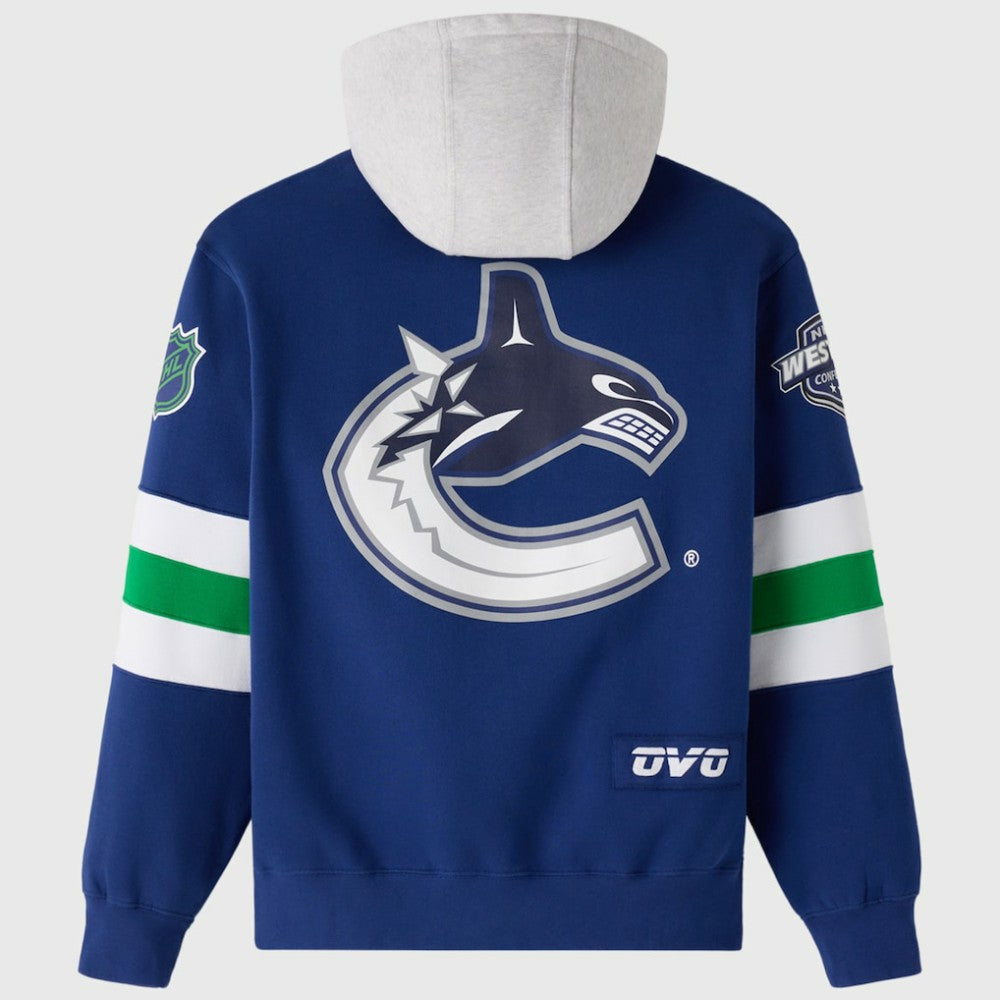Vancouver Canucks OVO x NHL Fleece Hoodie On Sale