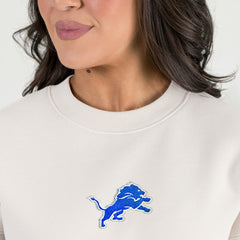 Detroit Lions  Gameday Couture Women's Power Move Stadium Premium Drop Shoulder Sweatshirt