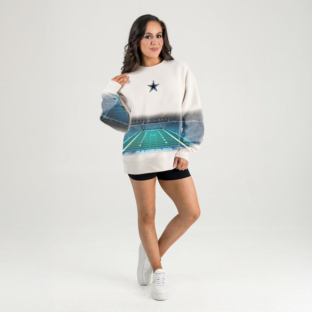 Dallas Cowboys  Gameday Couture Women's Power Move Stadium Premium Drop Shoulder Sweatshirt