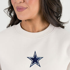 Dallas Cowboys  Gameday Couture Women's Power Move Stadium Premium Drop Shoulder Sweatshirt