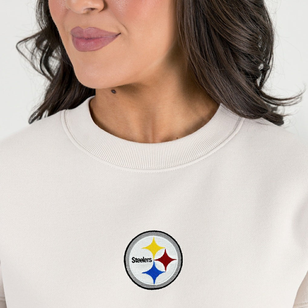 Pittsburgh Steelers  Gameday Couture Women's Power Move Stadium Premium Drop Shoulder Sweatshirt