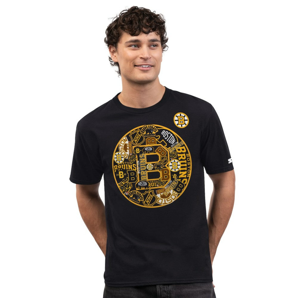 Boston Bruins Starter Logo Collage T-Shirt Discount