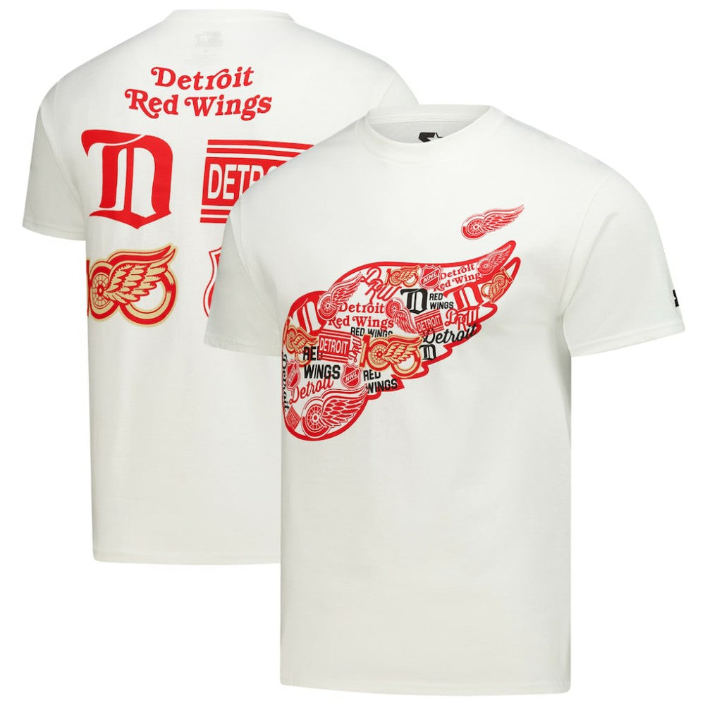 Detroit Red Wings Starter Logo Collage T-Shirt Discount