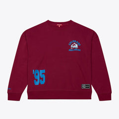Colorado Avalanche Mitchell & Ness Women's Crewneck Sweatshirt Outlet