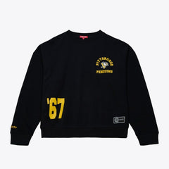 Pittsburgh Penguins Mitchell & Ness Women's Crewneck Sweatshirt Discount