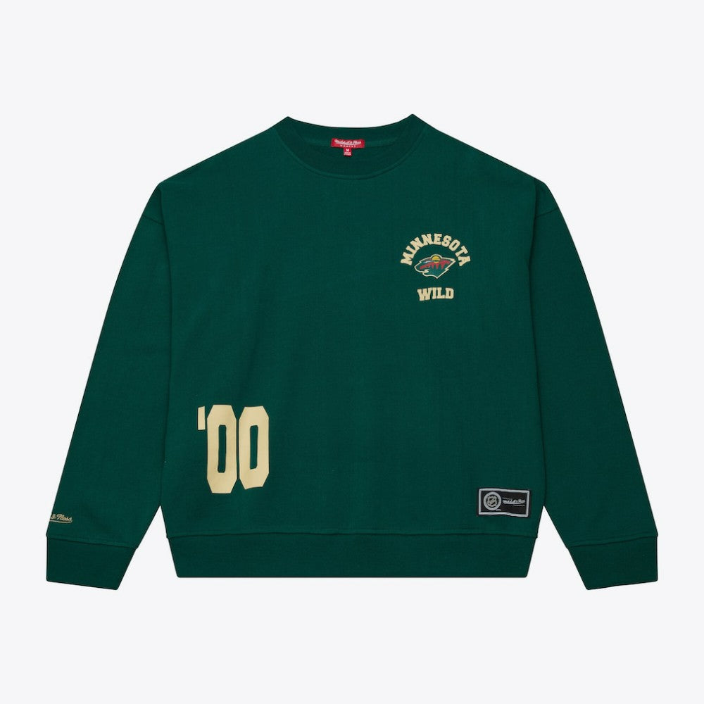 Minnesota Wild Mitchell & Ness Women's Crewneck Sweatshirt Sale