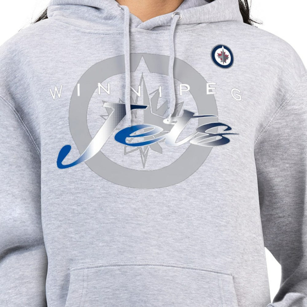 Winnipeg Jets G-III 4Her by Carl Banks Women's Shadow Logo Fleece Hoodie For Sale