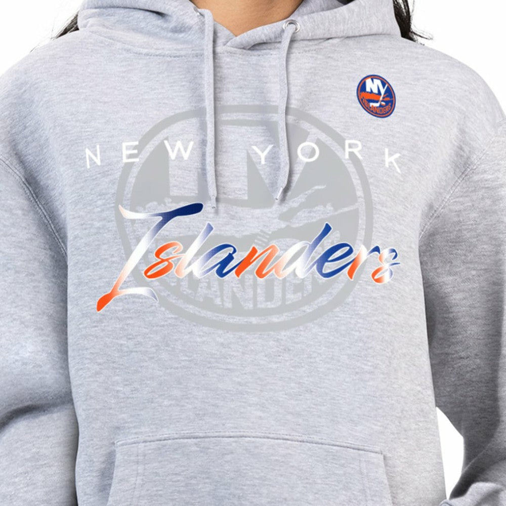 New York Islanders G-III 4Her by Carl Banks Women's Shadow Logo Fleece Hoodie On Sale
