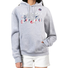 Columbus Blue Jackets G-III 4Her by Carl Banks Women's Shadow Logo Fleece Hoodie Outlet