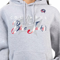 Columbus Blue Jackets G-III 4Her by Carl Banks Women's Shadow Logo Fleece Hoodie Outlet