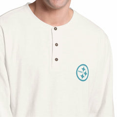Pittsburgh Steelers  Margaritaville Island Reserve Long Sleeve Slub Henley Shirt