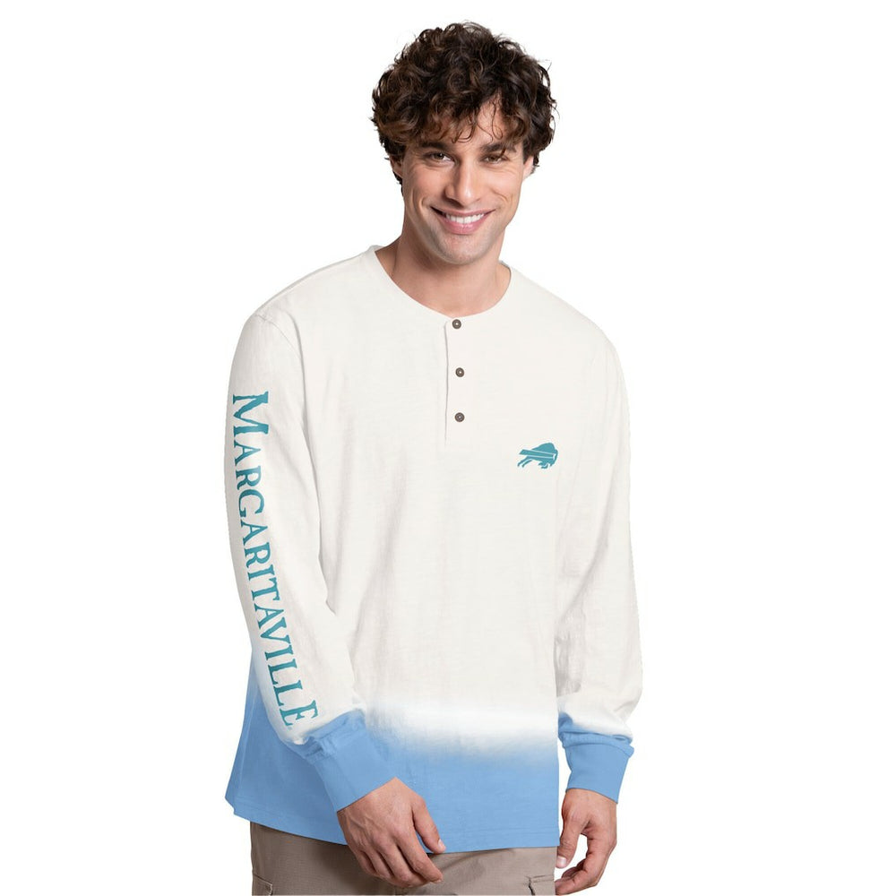 Buffalo Bills  Margaritaville Island Reserve Long Sleeve Slub Henley Shirt