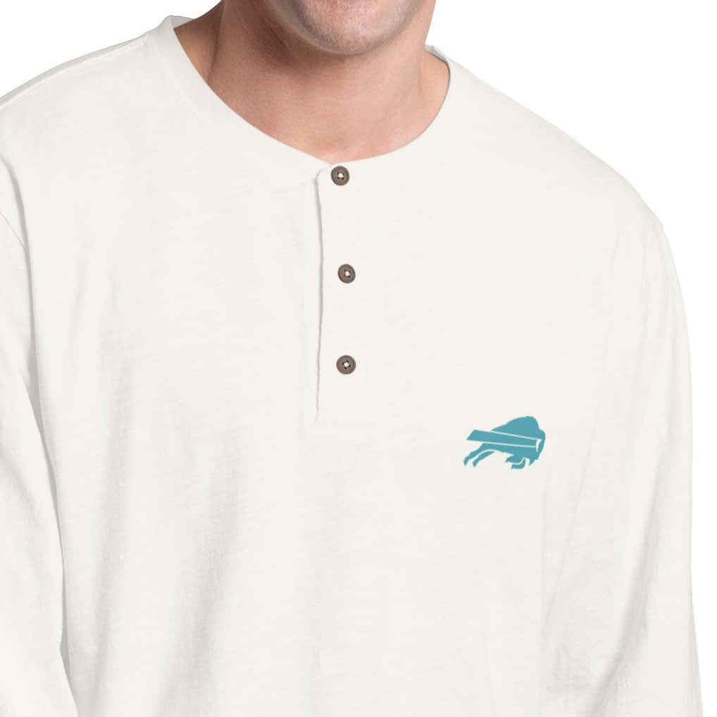 Buffalo Bills  Margaritaville Island Reserve Long Sleeve Slub Henley Shirt