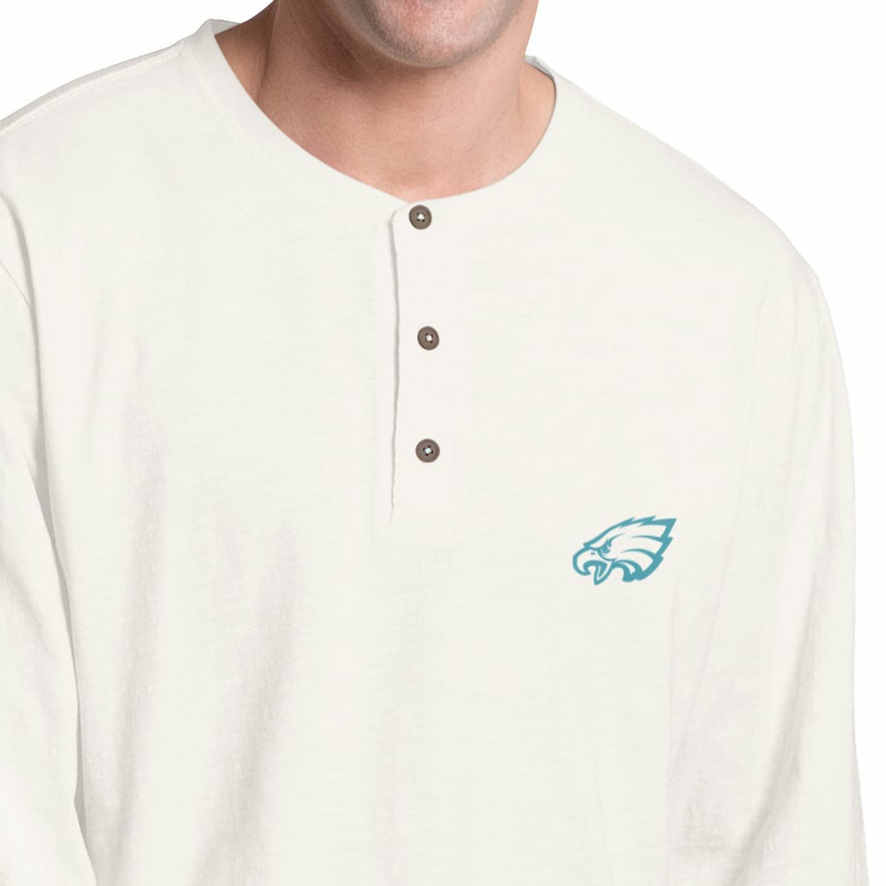 Philadelphia Eagles  Margaritaville Island Reserve Long Sleeve Slub Henley Shirt