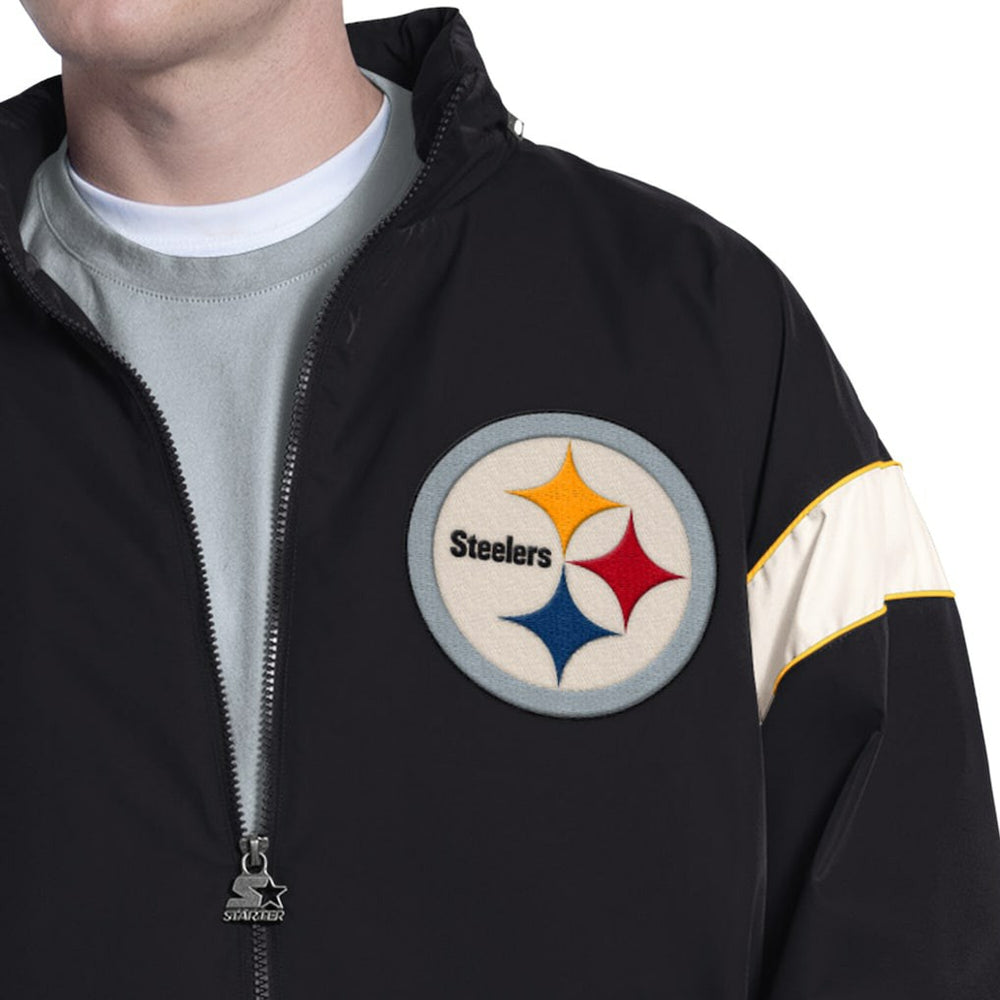 Pittsburgh Steelers  Starter The Gust Full-Zip Hooded Jacket
