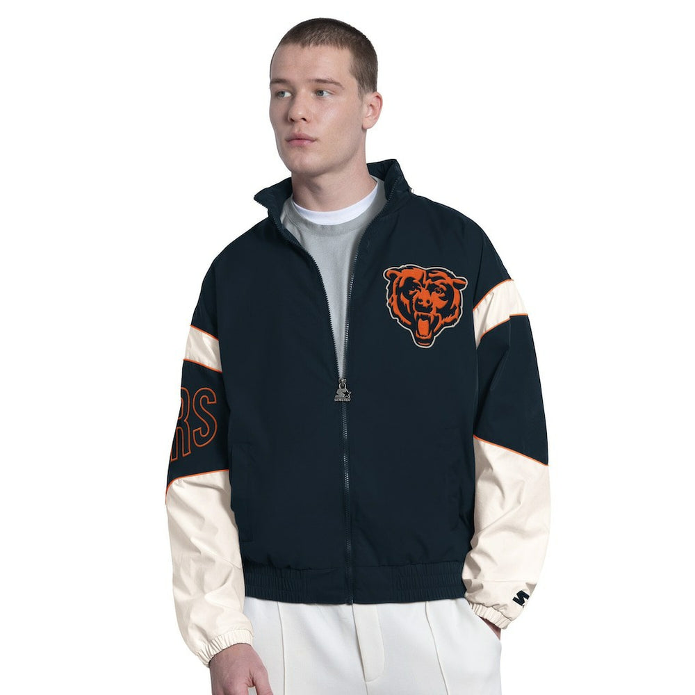 Chicago Bears  Starter The Gust Full-Zip Hooded Jacket