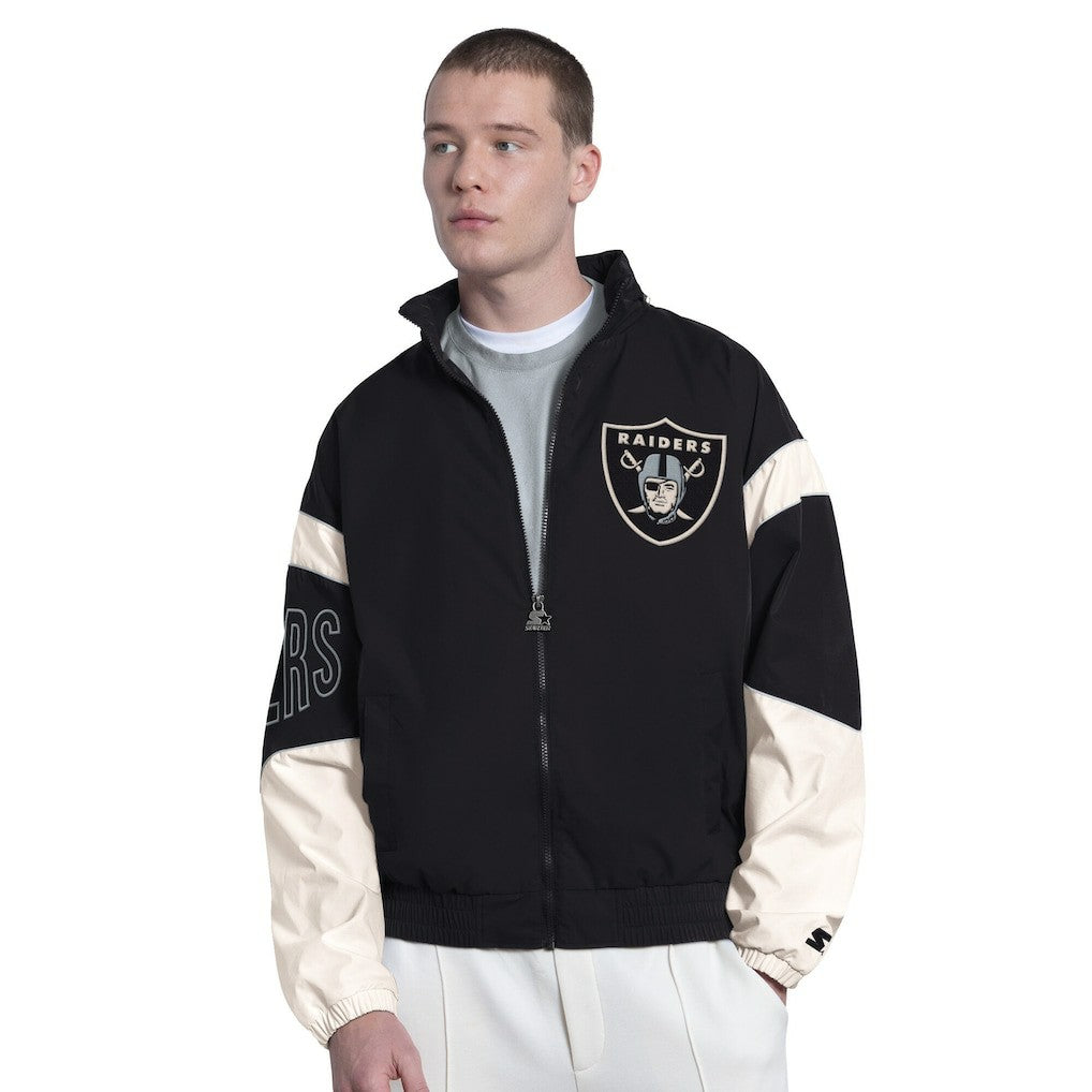 Las Vegas Raiders  Starter The Gust Full-Zip Hooded Jacket