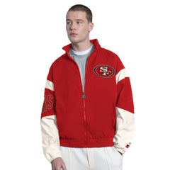 San Francisco 49ers  Starter The Gust Full-Zip Hooded Jacket
