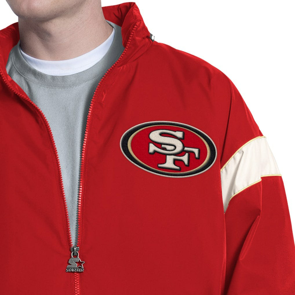 San Francisco 49ers  Starter The Gust Full-Zip Hooded Jacket