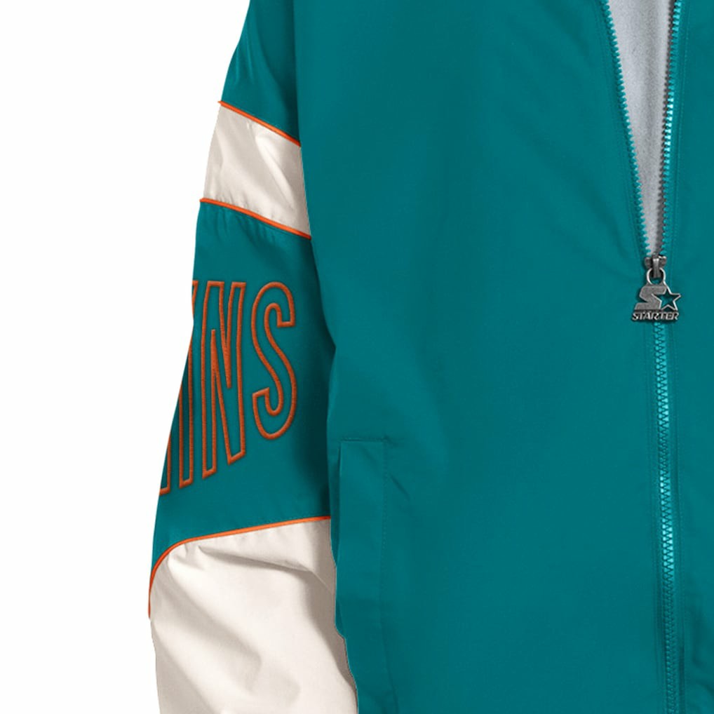 Miami Dolphins  Starter The Gust Full-Zip Hooded Jacket