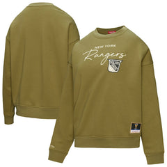 New York Rangers Mitchell & Ness Women's Fleece Sweatshirt On Sale