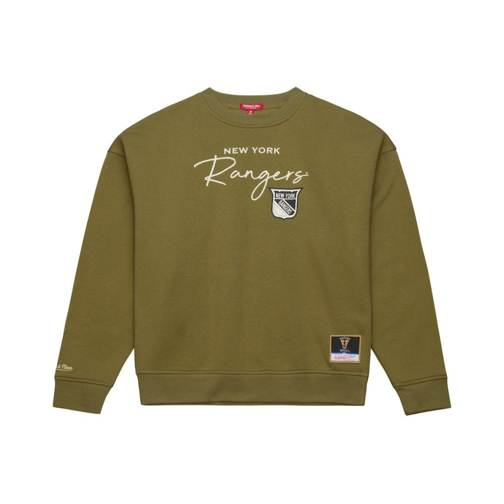 New York Rangers Mitchell & Ness Women's Fleece Sweatshirt On Sale