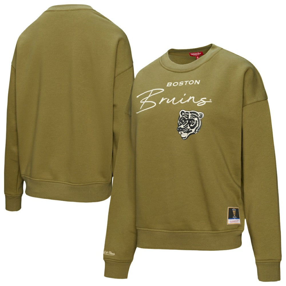Boston Bruins Mitchell & Ness Women's Fleece Sweatshirt Online