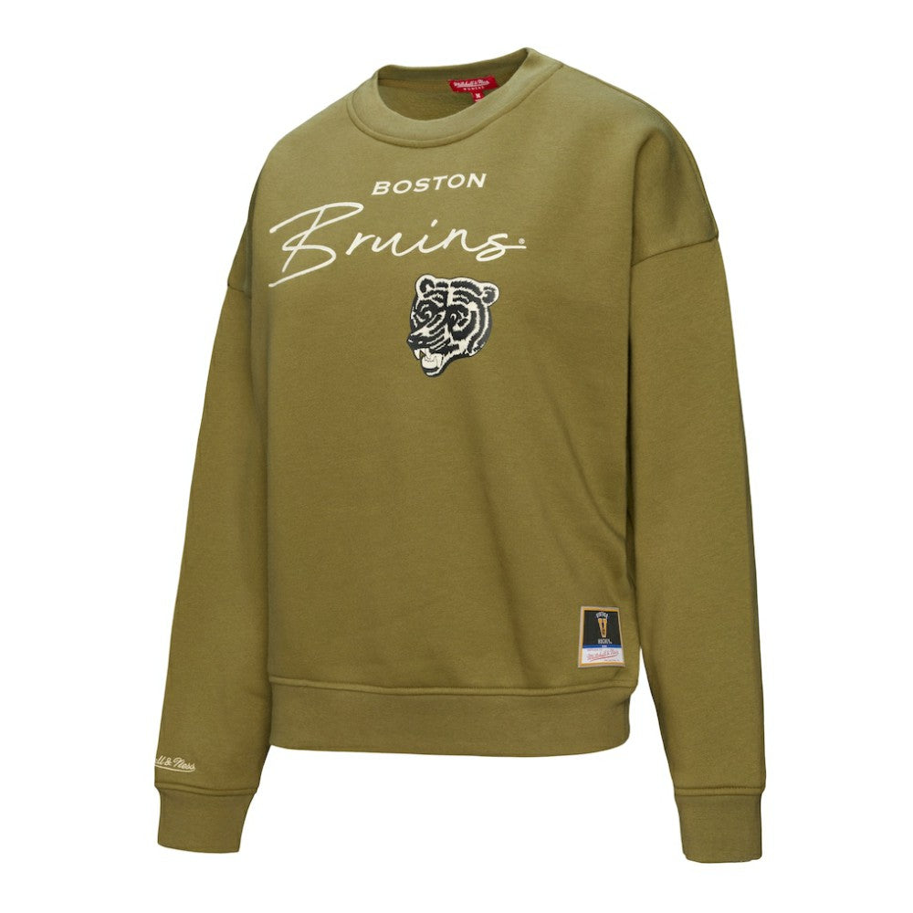 Boston Bruins Mitchell & Ness Women's Fleece Sweatshirt Online