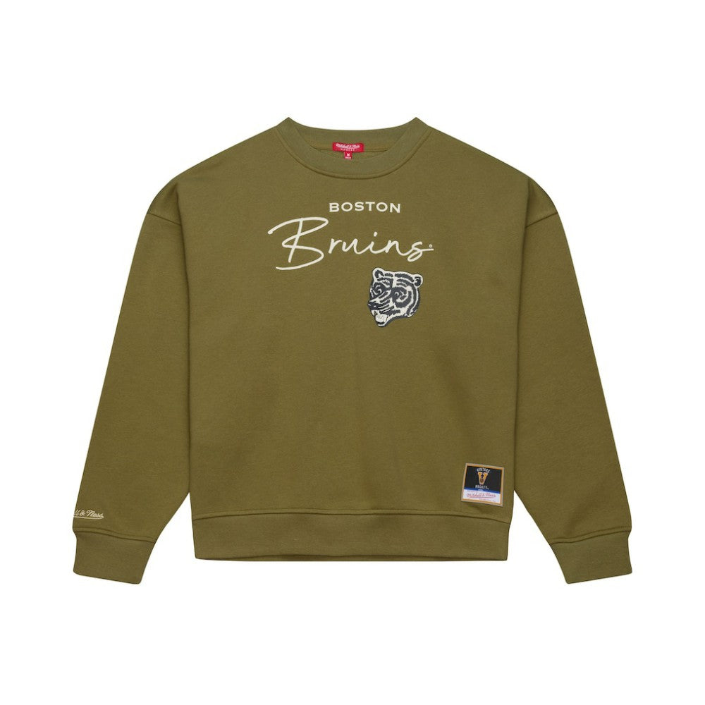 Boston Bruins Mitchell & Ness Women's Fleece Sweatshirt Online