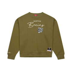 Boston Bruins Mitchell & Ness Women's Fleece Sweatshirt Online