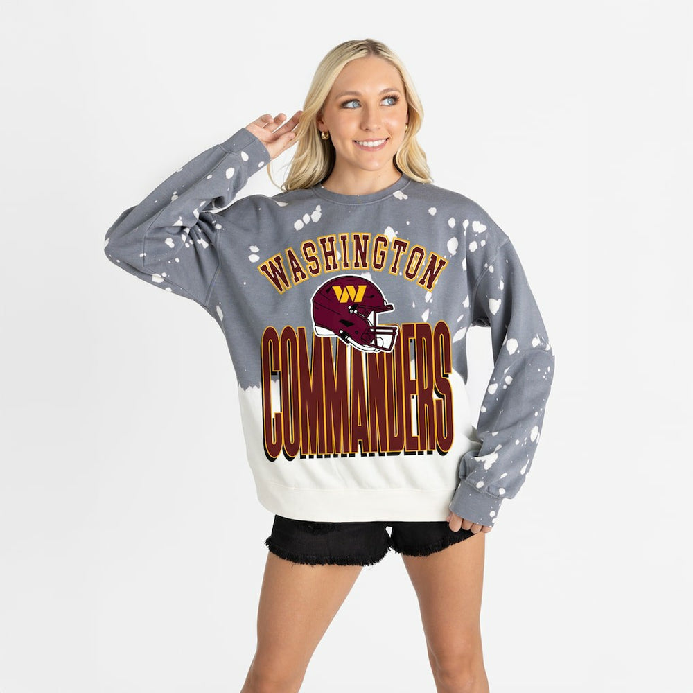 Washington Commanders  Gameday Couture Women's Arch Rivals Faded Wash Sweatshirt