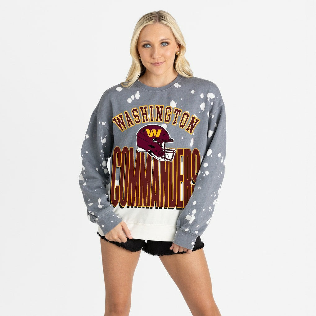 Washington Commanders  Gameday Couture Women's Arch Rivals Faded Wash Sweatshirt