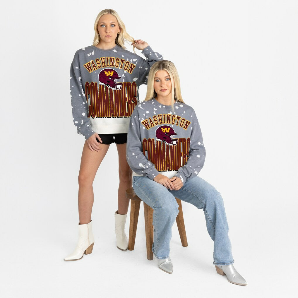 Washington Commanders  Gameday Couture Women's Arch Rivals Faded Wash Sweatshirt