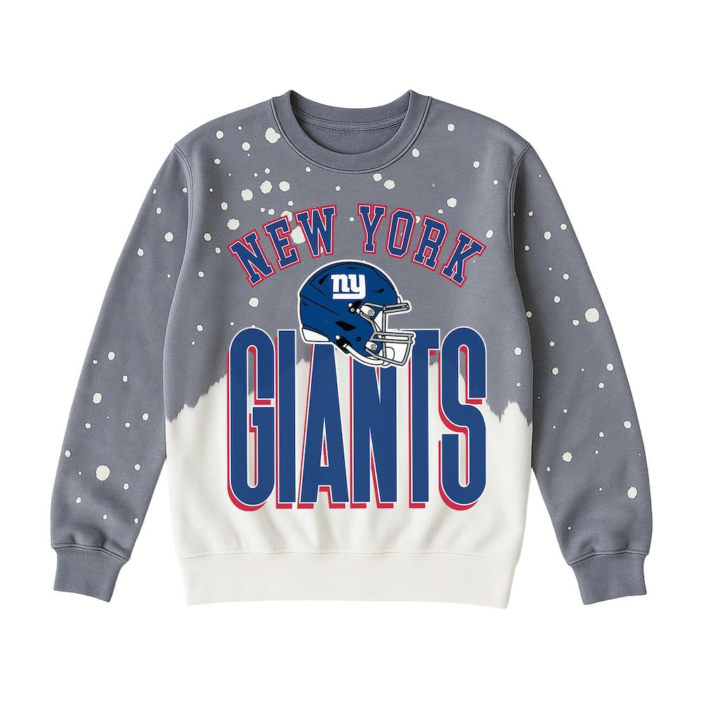 New York Giants  Gameday Couture Women's Arch Rivals Faded Wash Sweatshirt