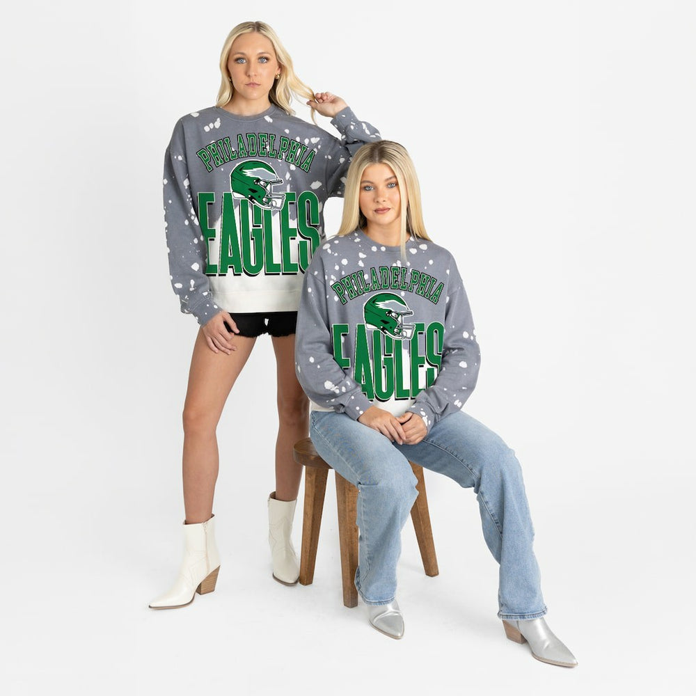 Philadelphia Eagles  Gameday Couture Women's Arch Rivals Faded Wash Sweatshirt