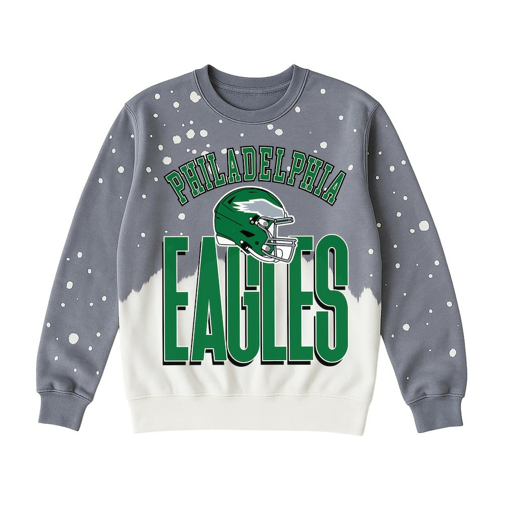 Philadelphia Eagles  Gameday Couture Women's Arch Rivals Faded Wash Sweatshirt