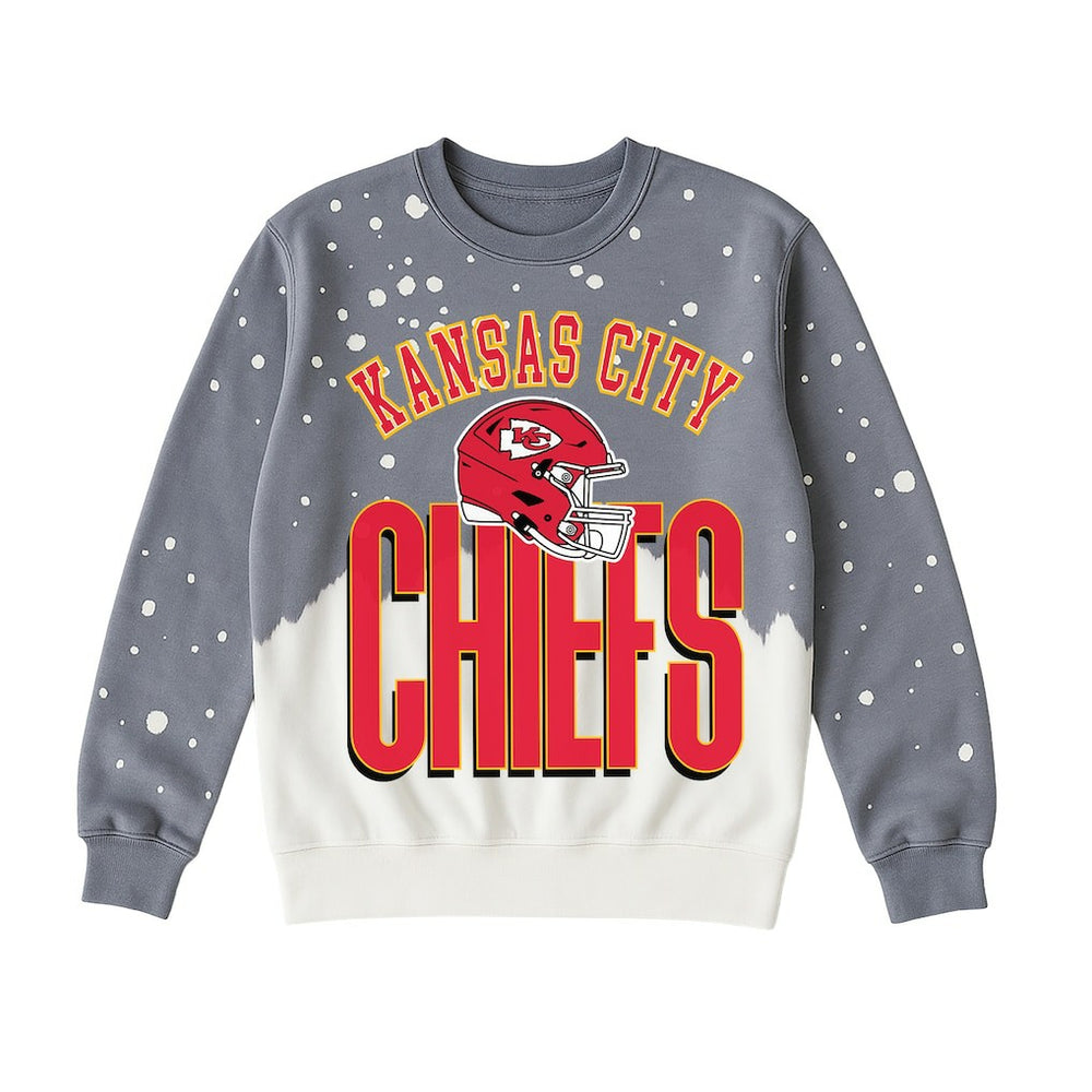 Kansas City Chiefs  Gameday Couture Women's Arch Rivals Faded Wash Sweatshirt
