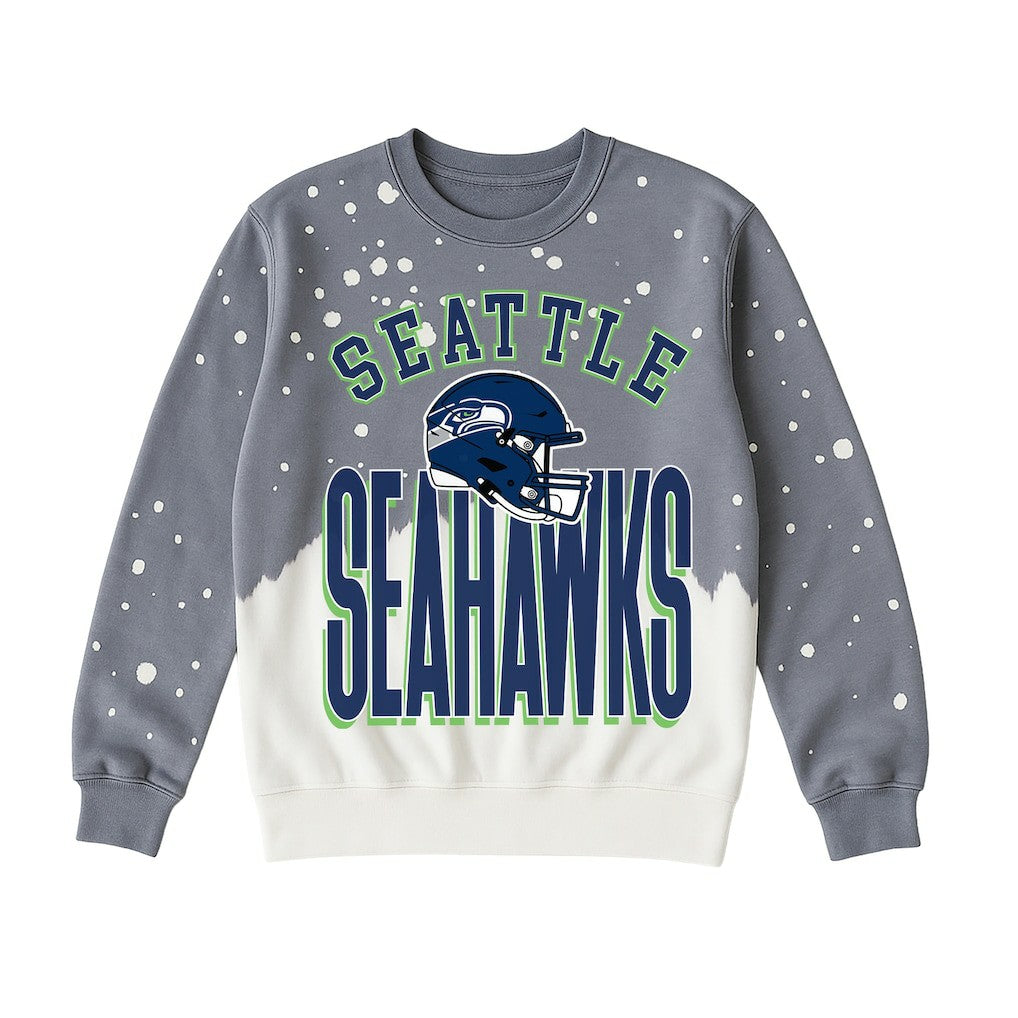 Seattle Seahawks  Gameday Couture Women's Arch Rivals Faded Wash Sweatshirt