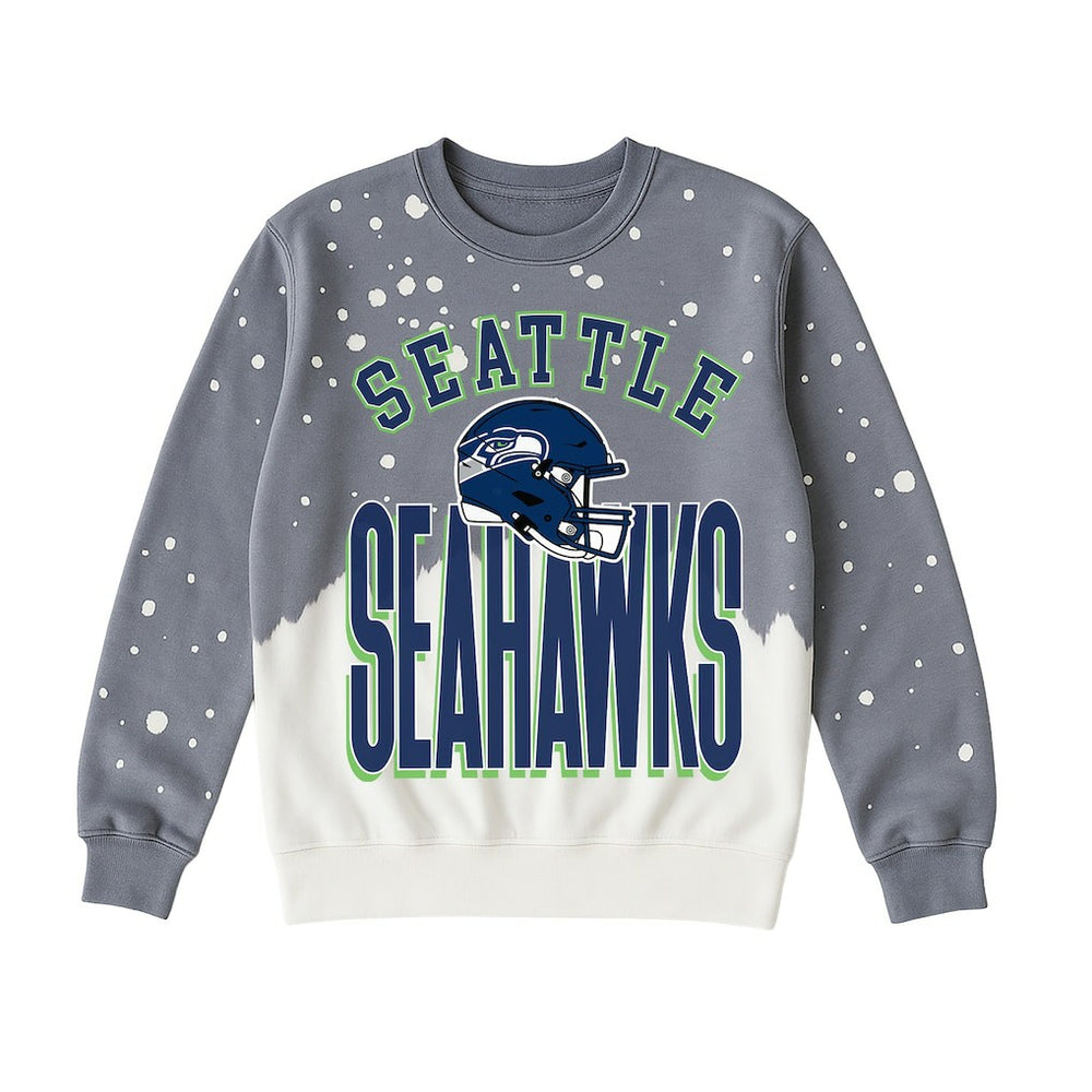 Seattle Seahawks  Gameday Couture Women's Arch Rivals Faded Wash Sweatshirt