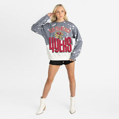 San Francisco 49ers  Gameday Couture Women's Arch Rivals Faded Wash Sweatshirt
