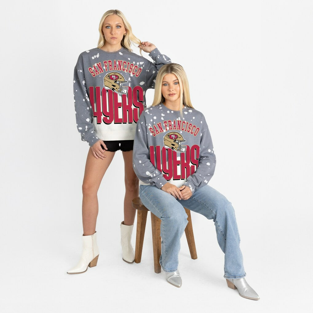 San Francisco 49ers  Gameday Couture Women's Arch Rivals Faded Wash Sweatshirt