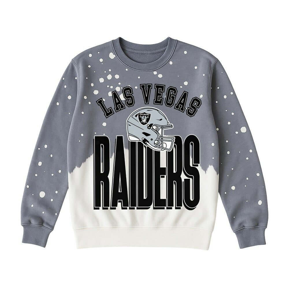 Las Vegas Raiders  Gameday Couture Women's Arch Rivals Faded Wash Sweatshirt