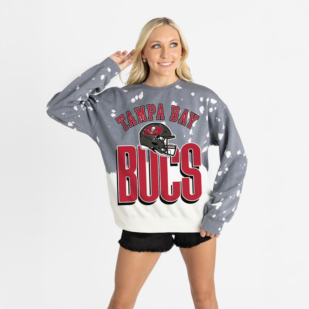 Tampa Bay Buccaneers  Gameday Couture Women's Arch Rivals Faded Wash Sweatshirt