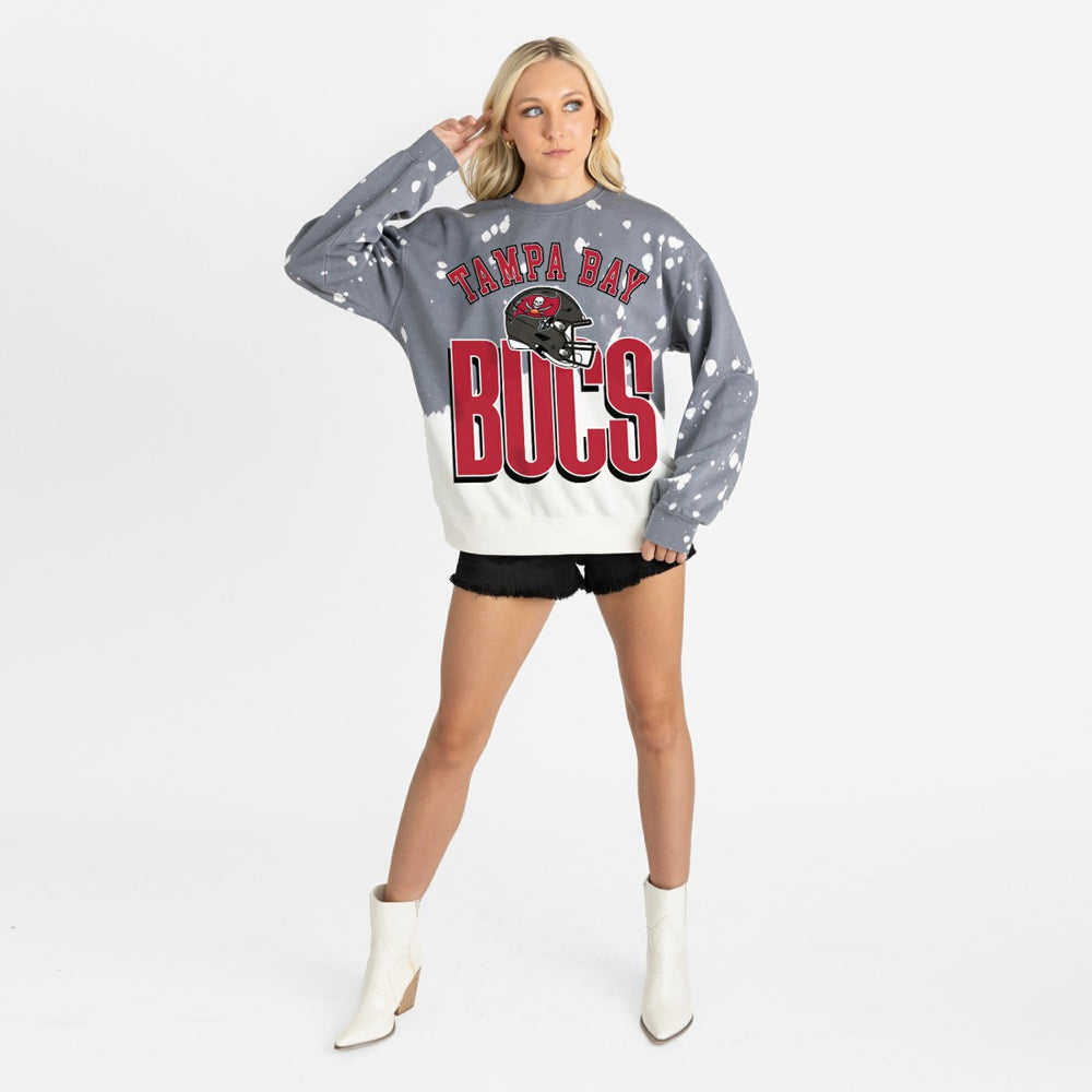 Tampa Bay Buccaneers  Gameday Couture Women's Arch Rivals Faded Wash Sweatshirt