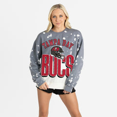 Tampa Bay Buccaneers  Gameday Couture Women's Arch Rivals Faded Wash Sweatshirt