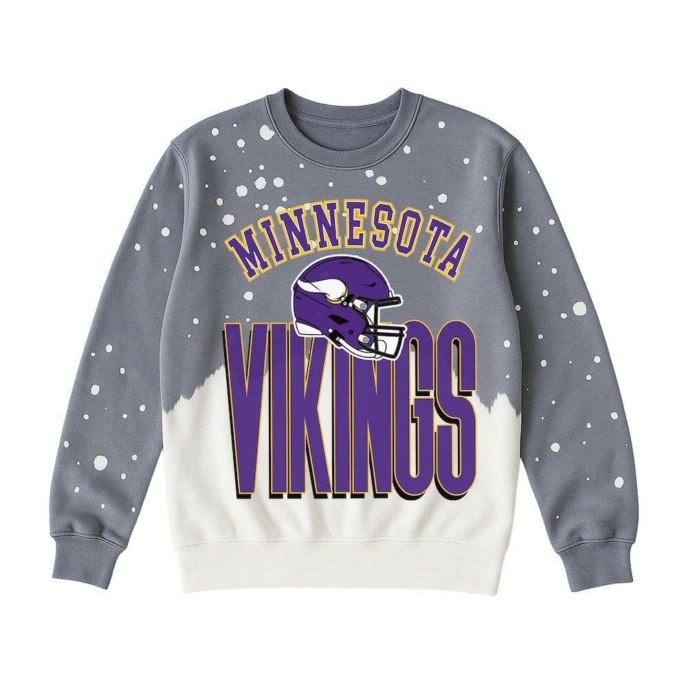 Minnesota Vikings  Gameday Couture Women's Arch Rivals Faded Wash Sweatshirt