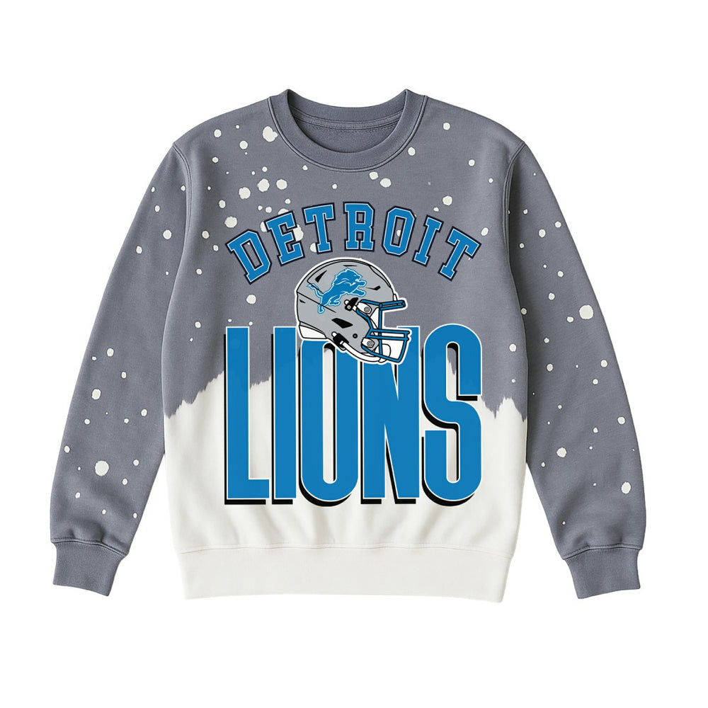 Detroit Lions  Gameday Couture Women's Arch Rivals Faded Wash Sweatshirt