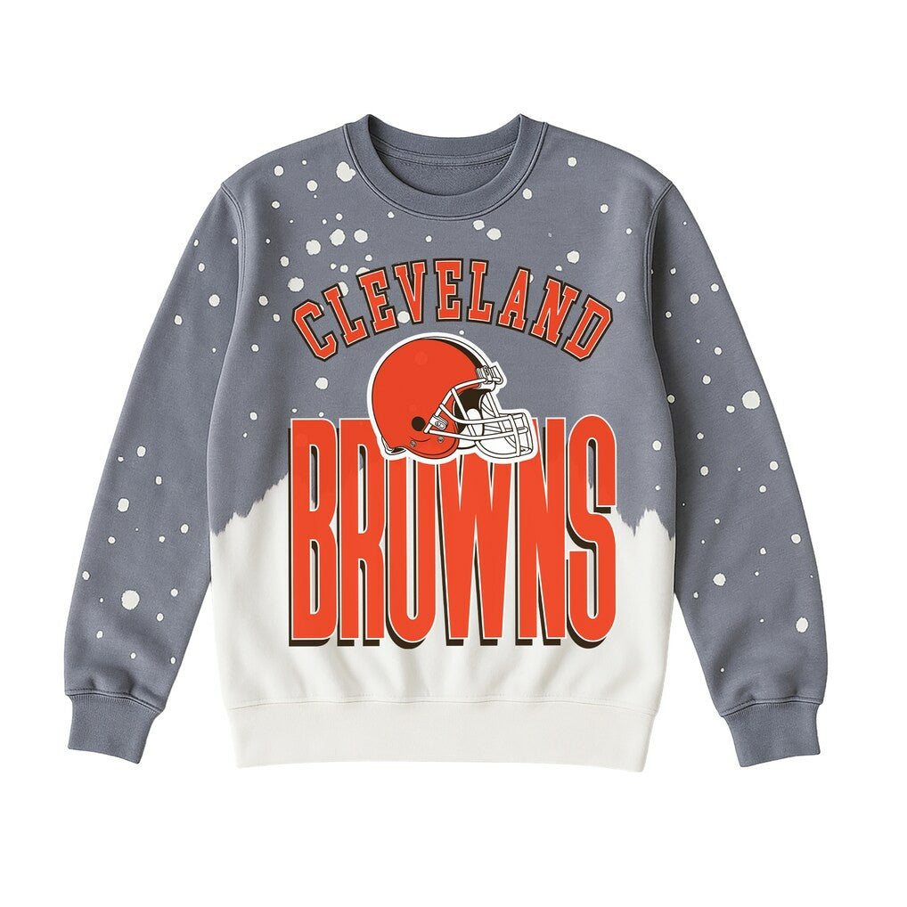 Cleveland Browns  Gameday Couture Women's Arch Rivals Faded Wash Sweatshirt